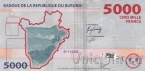 Бурунди 5000 франков 2022