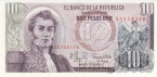 Колумбия 10 песо 1979