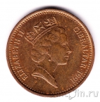 Гибралтар 2 пенса 1991