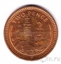 Гибралтар 2 пенса 1991