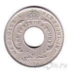 Брит. Западная Африка 1/10 пенни 1917