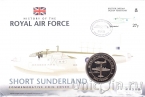 Гибралтар 1 крона 2008 Short Sunderland (в конверте)