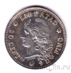 Аргентина 20 сентаво 1883