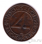 Германия 4 пфеннига 1932 (D)