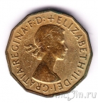 Великобритания 3 пенса 1954