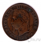 Франция 5 сантимов 1862 (A)