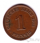 Германская Империя 1 пфенниг 1913 (A)