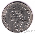 Французская Полинезия 20 франков 1970