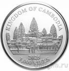 Камбоджа 3000 риэль 2025 Тигры