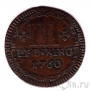 Мюнстер 3 пфеннига 1760