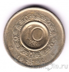 Норвегия 10 крон 1988