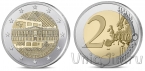 Франция 2 евро 2025 Лувр (Карта «Мона Лиза»)
