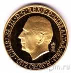 Гибралтар 1 крона 2023 Коронация Карла III