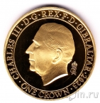 Гибралтар 1 крона 2023 Коронация Карла III (2)