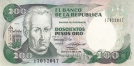 Колумбия 200 песо 1988