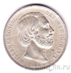 Нидерланды 2 1/2 гульдена 1874