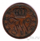 Мекленбург-Стрелиц 3 пфеннига 1862