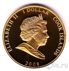 Острова Кука 1 доллар 2008 Принцесса Диана (1)