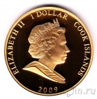 Острова Кука 1 доллар 2009 Принцесса Диана (1)