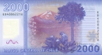 Чили 2000 песо 2014