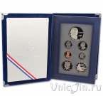 США Prestige set 1993 - набор из 7 монет с серебряным долларом