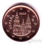 Испания 1 евроцент 2025