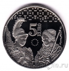 Мальта 5 евро 2018 10 лет введению евро на Мальте