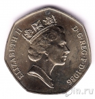 Великобритания 50 пенсов 1986