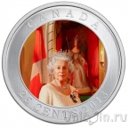 Канада 25 центов 2013 60 лет коронации Елизаветы II