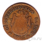 Баден 1 крейцер 1816