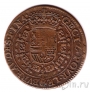 Испанские Нидерланды медная монета 1668