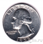 США 25 центов 1958 (D)