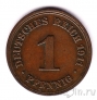 Германская Империя 1 пфенниг 1911 (F)