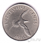 Бермуды 25 центов 1980