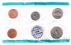 США набор 4 монеты 1970 (P) + 1 цент 1970 (S)