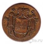 Вальдек 1 пфенниг 1825