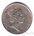 Бермуды 25 центов 1996