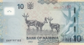 Намибия 10 долларов 2025