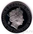 Гибралтар 1 крона 2022 Королева Елизавета II 1926-2022 (6)