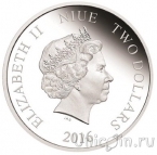 Ниуэ 2 доллара 2016 Волк