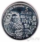Франция 5 евро 2011 Год кролика