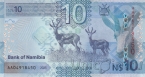 Намибия 10 долларов 2025 (новый тип)