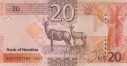Намибия 20 долларов 2025 (новый тип)