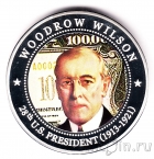 Либерия 5 долларов 2010 Вудро Вильсон