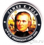 Либерия 5 долларов 2010 Джеймс Полк