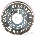 Сейшельские острова 25 рупий 1977 25 лет правления королевы (Proof)