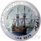 Испания 1,5 евро 2019 Каракка «Виктория»