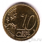 Люксембург 10 евроцентов 2025