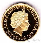 Гибралтар 1 крона 2015 Уинстон Черчилль