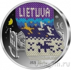 Литва 10 евро 2025 Колыбельная (серебро)